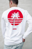 Skip Summer Longsleeve Tee (white/unisex)