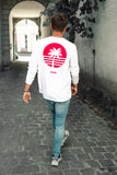Skip Summer Longsleeve Tee (white/unisex)